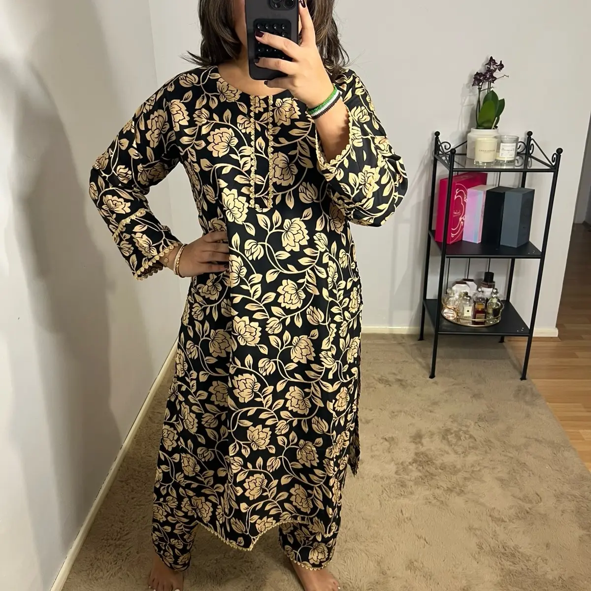 Baroque Linen 2 Piece Women’s Asian Co Ord - Casual Womenswear