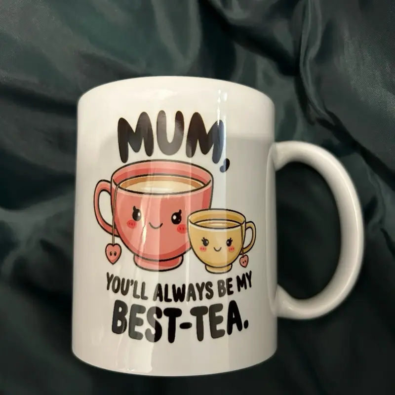 Mum You'll Always Be My Best-Tea Mug - Perfect Gift for Any Occasion - Drinkware  Ceramic Classic Cup Coffee Reusable Reuse Washable 0