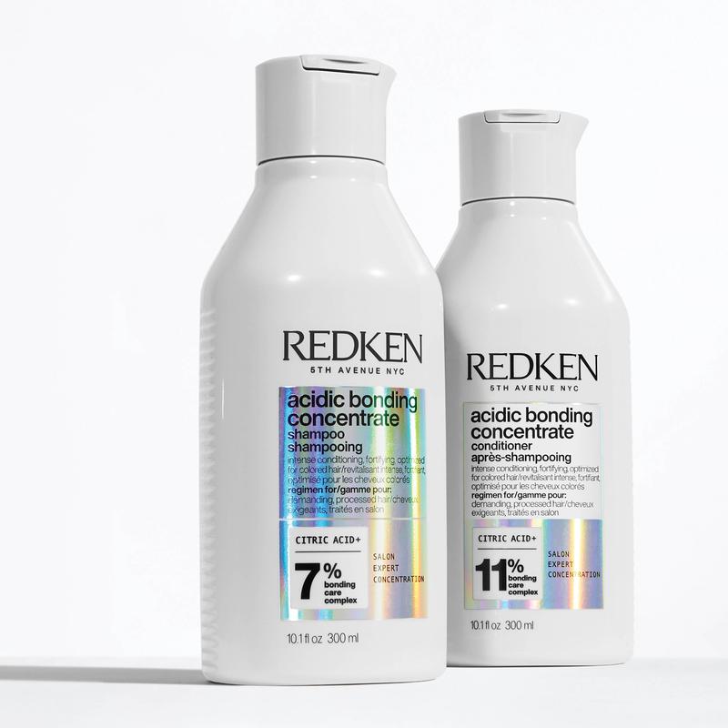 Redken Acidic Bonding Concentrate Shampoo 300ml and Conditioner 300ml Duo Haircare Repair Frizz Hydrating Salicylic Smoother 3