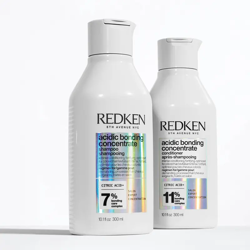 Redken Acidic Bonding Concentrate Shampoo 300ml and Conditioner 300ml Duo Haircare Repair Frizz Hydrating Salicylic Smoother 3
