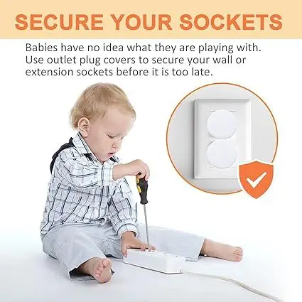 10 Pack Plug Socket Covers UK, Child Baby Plug Socket Covers for Sockets UK 1