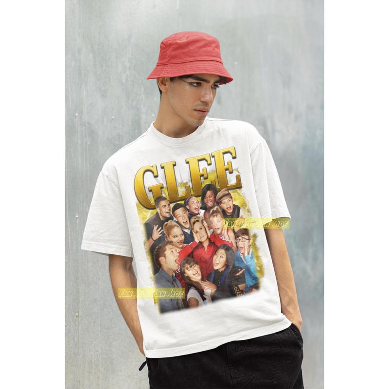 Glee Shirt, glee tshirt,glee t-shirt,glee hoodie,glee sweatshirt,glee merchandise,glee t shirt,glee crewneck,glee gifts,glee tee,glee fan Casual Top Womenswear Casual Wear Comfortable Love Streetwear Summer 1