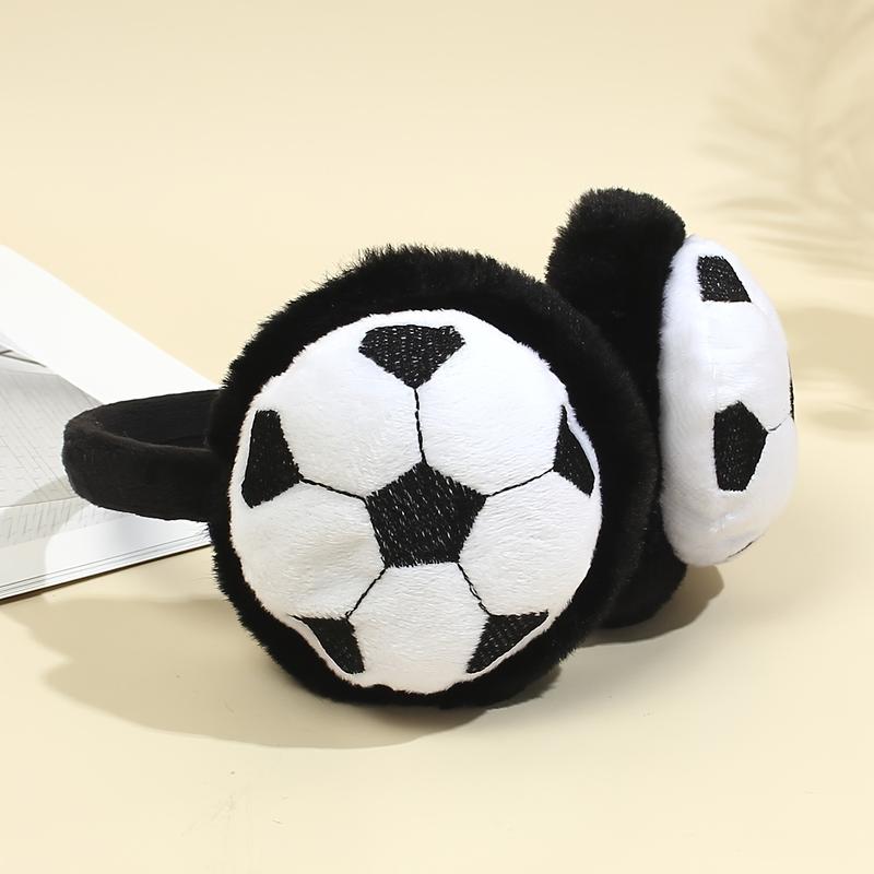 Product Introduction of 1pc Children's Cute Outdoor Football Cold-proof Anti-freeze Plush Earmuffs 6