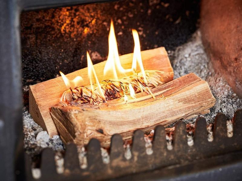 Flamers Natural Firelights Perfect For Kitchen Indoor Outdoor Fireplaces Eco Friendly Long Lasting Utensils Quick Lighting Firestarter For Campsites Bonfires and More Pack 24 8
