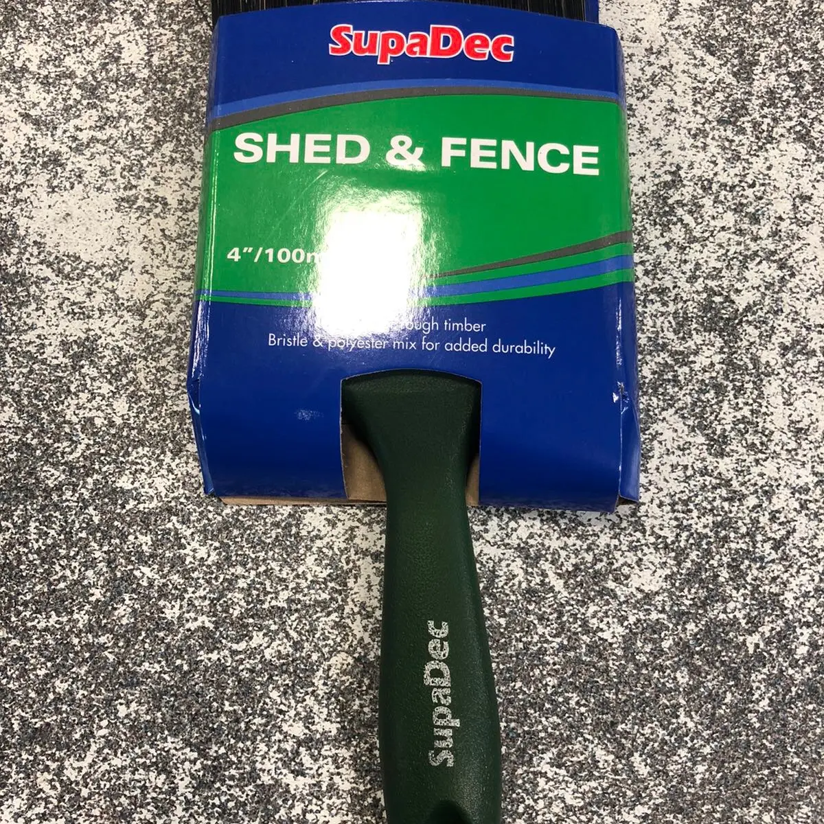 Shed & Fence Paint Brush  4"/100mm Decking Brush Outdoor Exterior Wood Timber