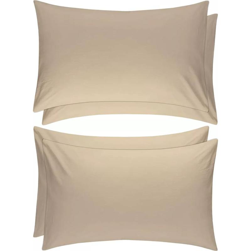 2x Luxury Polycotton Plain Pillowcases Standard Size 50x75cm Housewife Pair Vibrant Multiple Colors Easy Care 9