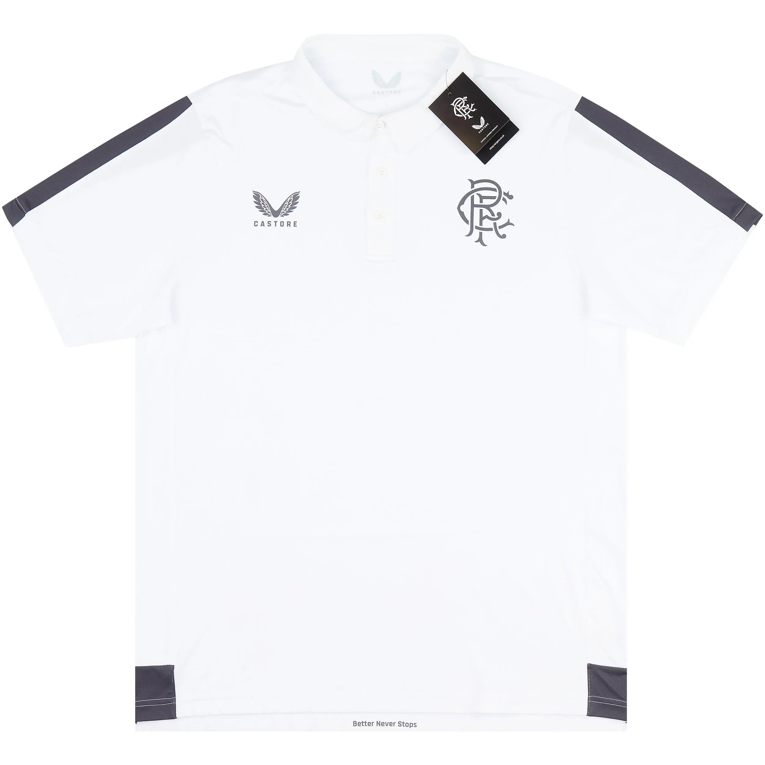 2022-23 Rangers Castore Polo T-Shirt | Classic Football Shirts