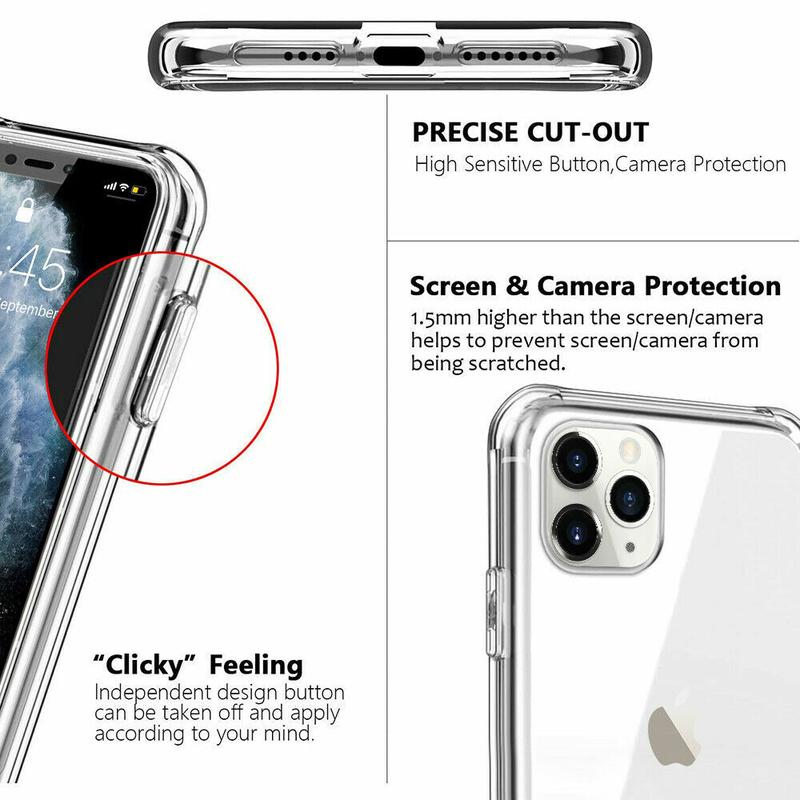 Clear Silicone 360 Front & back Full Phone Protection cover Case For Apple iPhone 14, 14 Plus, 14 Pro, 14 Pro Max, iPhone 13, 13 Pro, 13 Pro Max, iPhone 12, 12 Mini, 12 Pro, 12 Pro Max, iPhone 11, 11 Pro Max, XS Max, XS, X, 8, 7, SE 2020 7