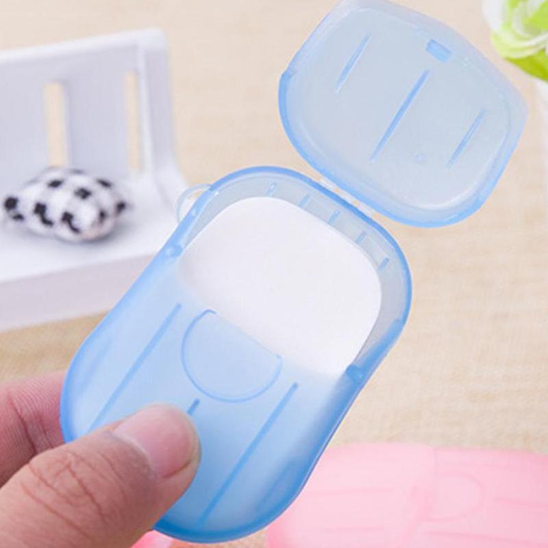 20-100x Portable Paper Soap Dispenser Travel Outdoor Camping Hand Hygienic Wash Compact 5