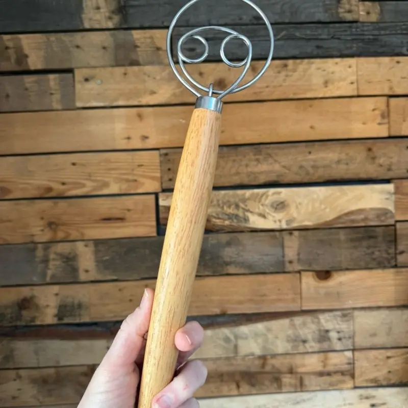 Danish dough whisk for sourdough baking