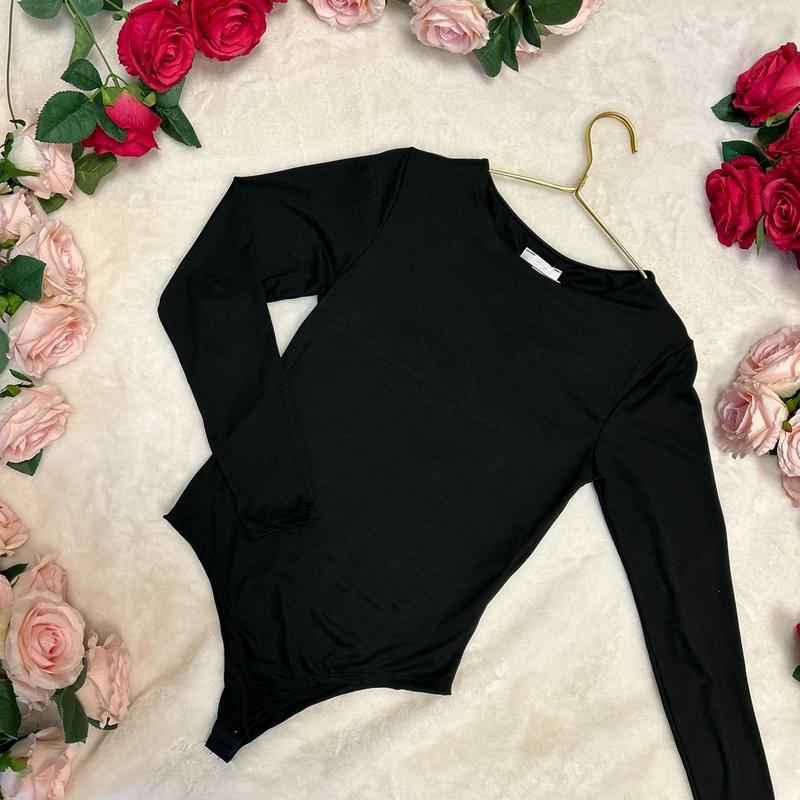 LILIOSA Soft Touch Bodysuit with Hook and Eye Fastening for Women, One Size 4-18 - Womenswear, Tops Comfortable Outfit Fits Piece Comfort Casual Basic Crewneck  Long Sleeve 3