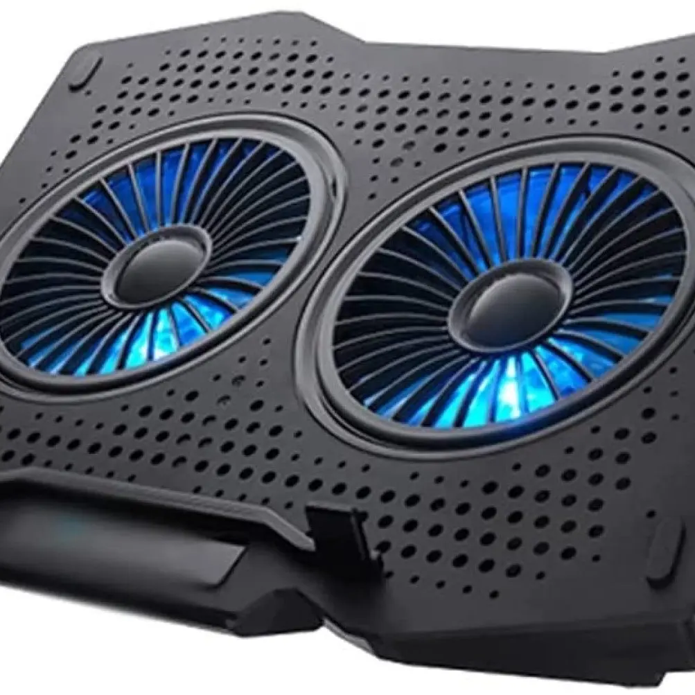 Laptop Cooler Gaming Notebook Laptop Fan with 2 Quiet Led Fans Rgb Light