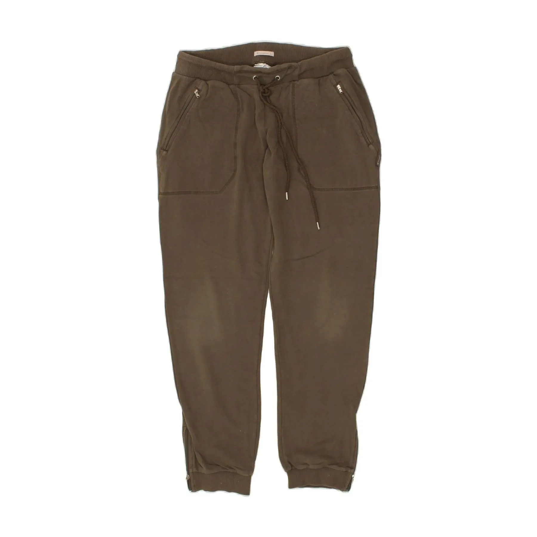 Pre-Owned Vintage CHAMPION Womens Tracksuit Trousers Joggers UK 14 Large Khaki