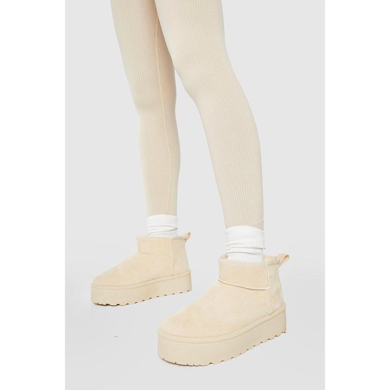 Ultra Mini Platform Faux Fur Lined Boots 1