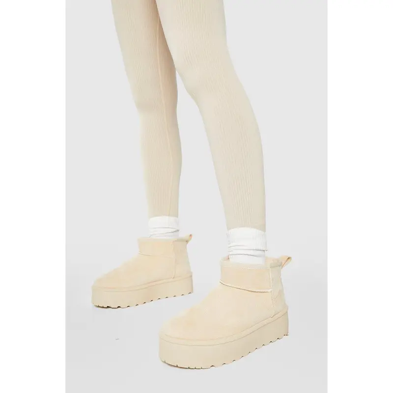 Ultra Mini Platform Faux Fur Lined Boots 1