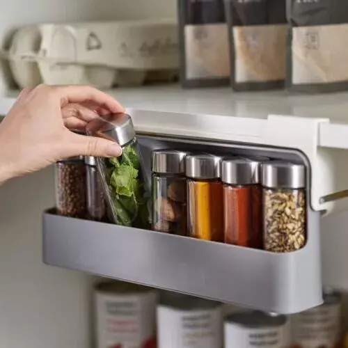 Cabinet Rotating Kitchen Spice Rack Storage Rack Kitchen Spice Jar Rack 4