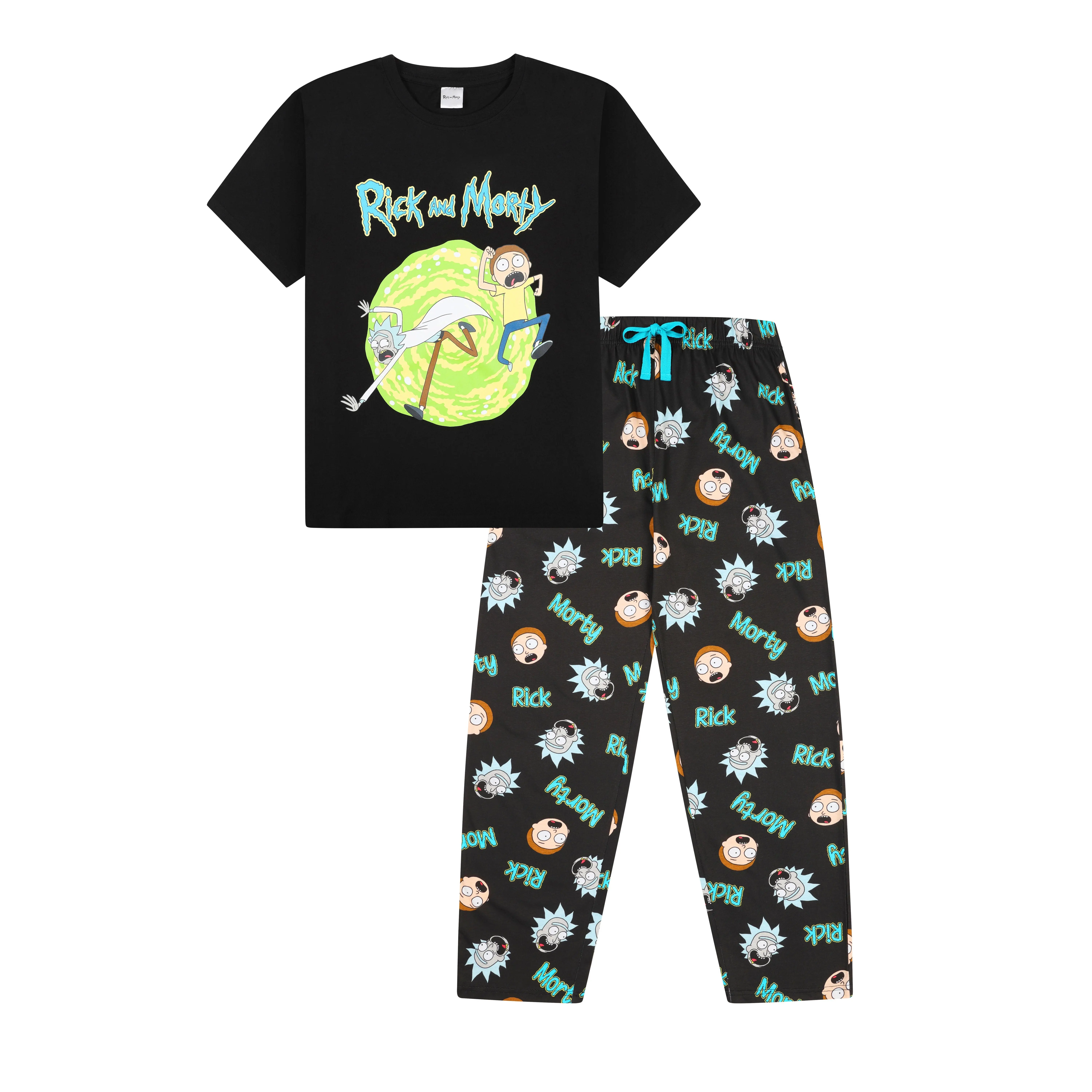 Men's Rick And Morty Long Pyjamas Cotton Pajamas Set