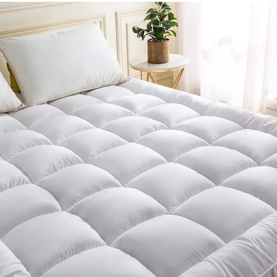 Mattress Toppers in DOUBLE size Hotel Quality Microfibre- Upgrade Your Comfort Today! 4inches/10cm thick/1000 gsm quilted topper love