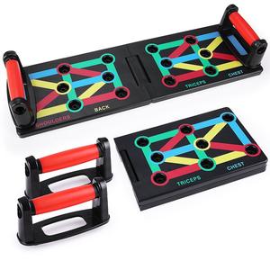 12 In 1 Push Up Board Foldable Pushup Stands Press Up Rack Train Fitness Exercise Body Training Equipment System Anti Slip Muscle Workout Board for Home Gym