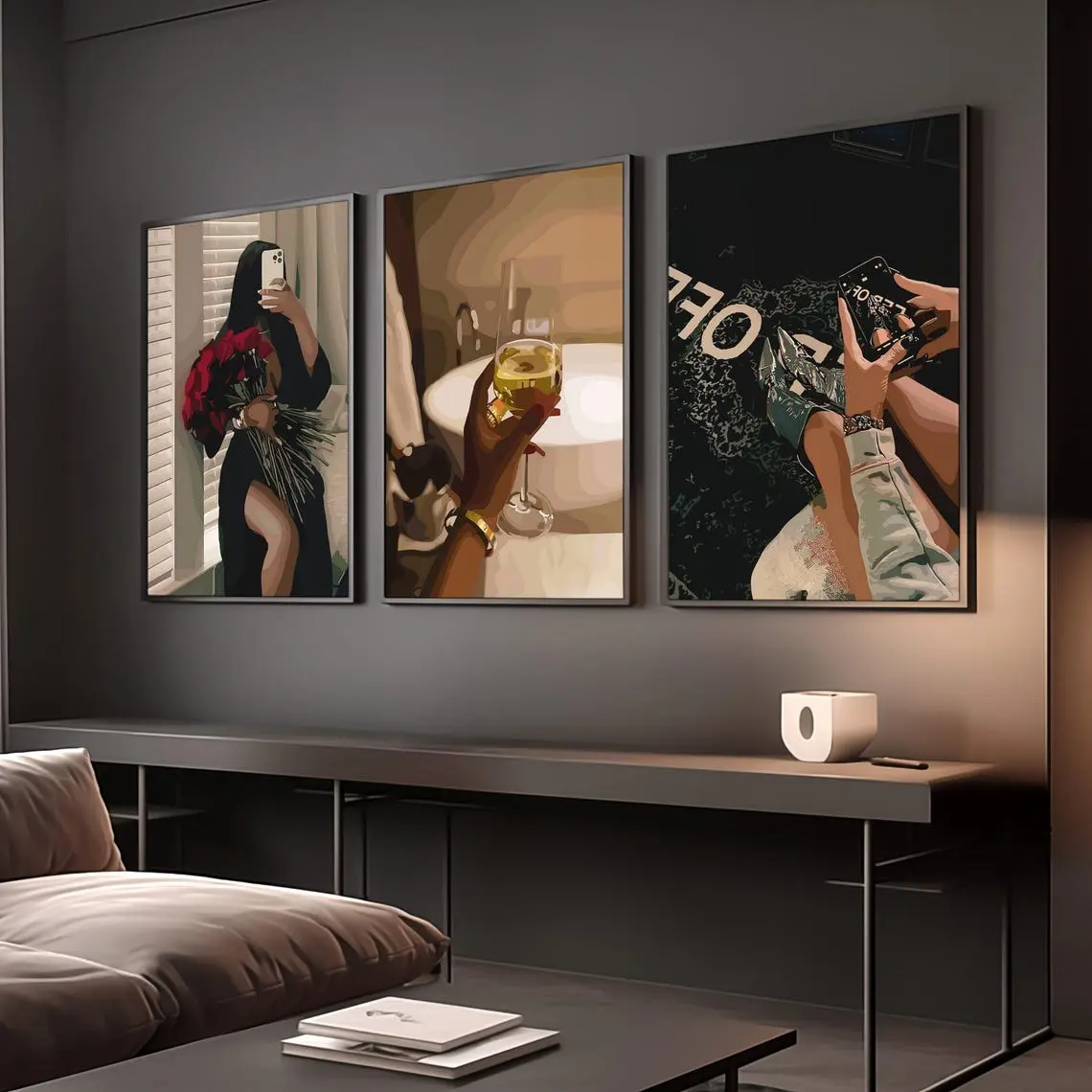 Girl Room Decor, Black Women Wall Art, Luxury Life Poster, Fashion Wall Art