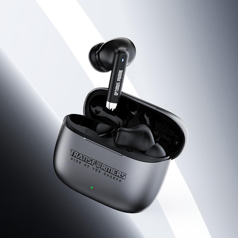 TF-T39 Black True Wireless Bluetooth Headphones – 6-Hour Playtime, Premium Sound, Quick USB-C Charging, Enhanced Connectivity 1