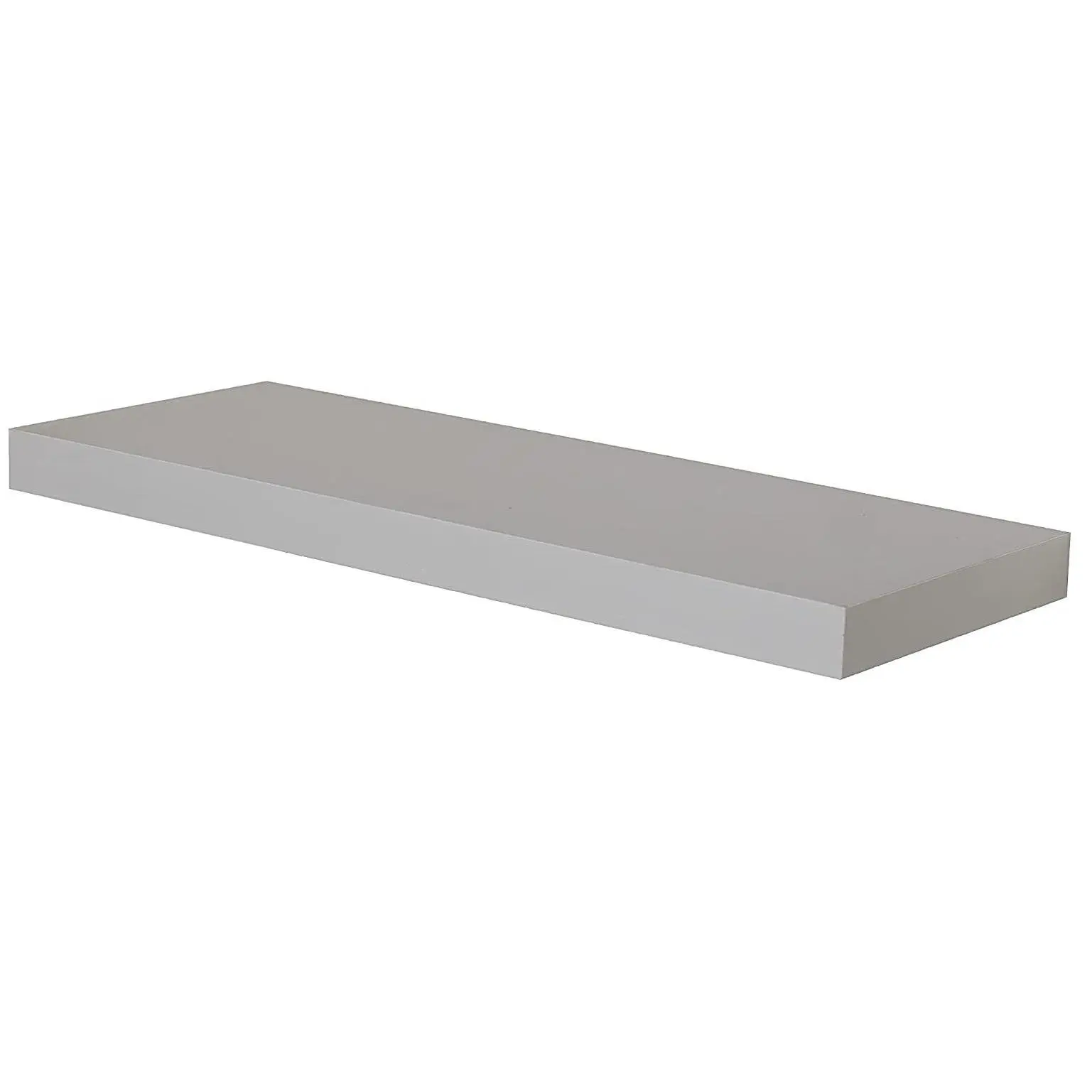 60CM Grey Single Floating Shelf (60 x 23.5 x 3.8cm) Decor Rectangle Shelves Wall Mount