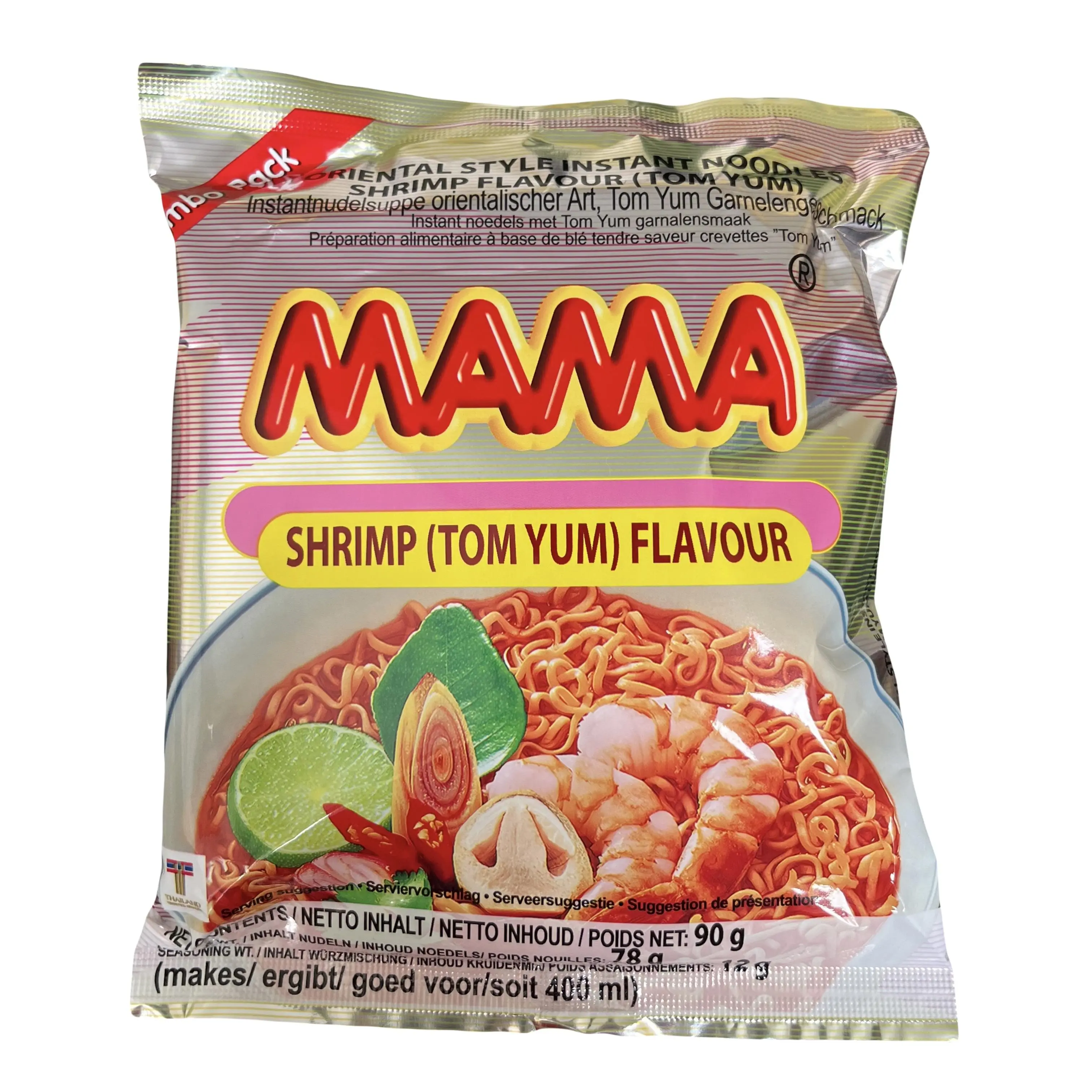 JUMBO PACK - Instant Noodles - Shrimp (Tom Yum) Flavour (CASE OF 20)