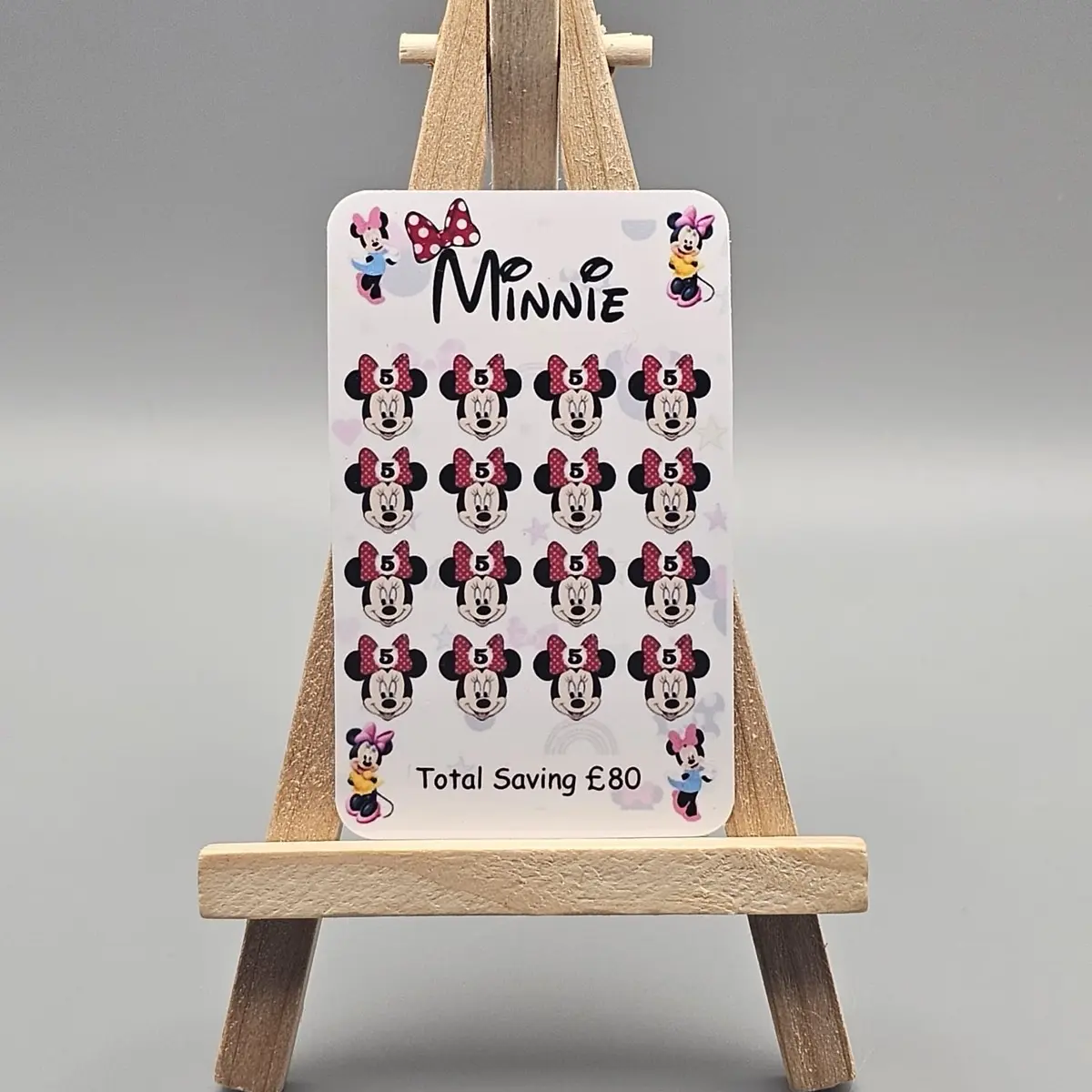 Set of 3 Minnie Mini Savings Trackers/Challenges