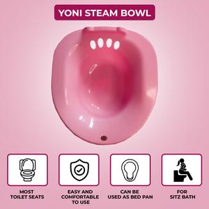 Yoni Steam Bowl For Yoni Steaming, Bidet, Postpartum Sitz Bath, Haemorrhoids Care Soak, Can Be Used For Recovery Post Surgery As A Bedpan, Bed Bath Bowl. Lightweight. portable  basin