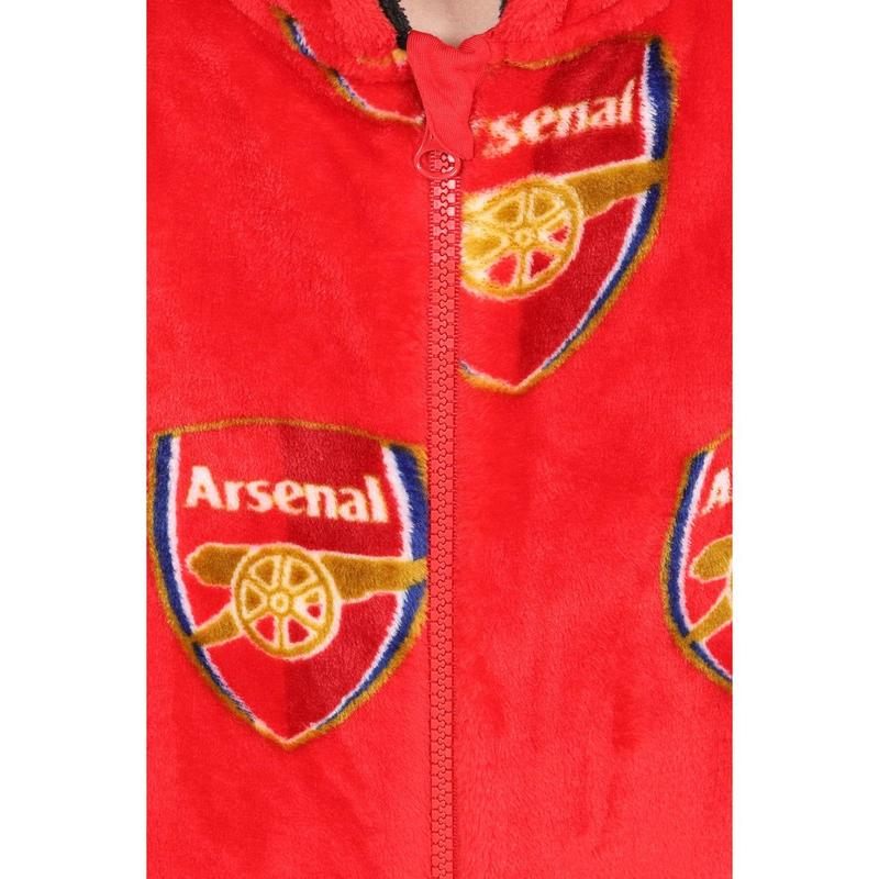 Arsenal Football Club Boys Fleece Sleepsuit Kids All in One W23 3
