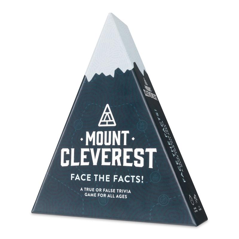 MOUNT CLEVEREST - Original Edition | Gift or Stocking Filler | True or False Trivia Game | Fun Family Card Game for Adults & Kids | Party Games for Kids Birthday | Travel Games 1