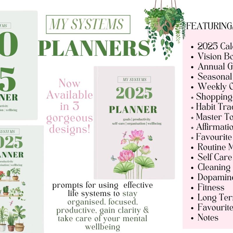 2025 PLANNER & DAILY JOURNAL for Goals, Productivity,  Organisation, Self-Care,  Habits, Manifestation & Wellness 3