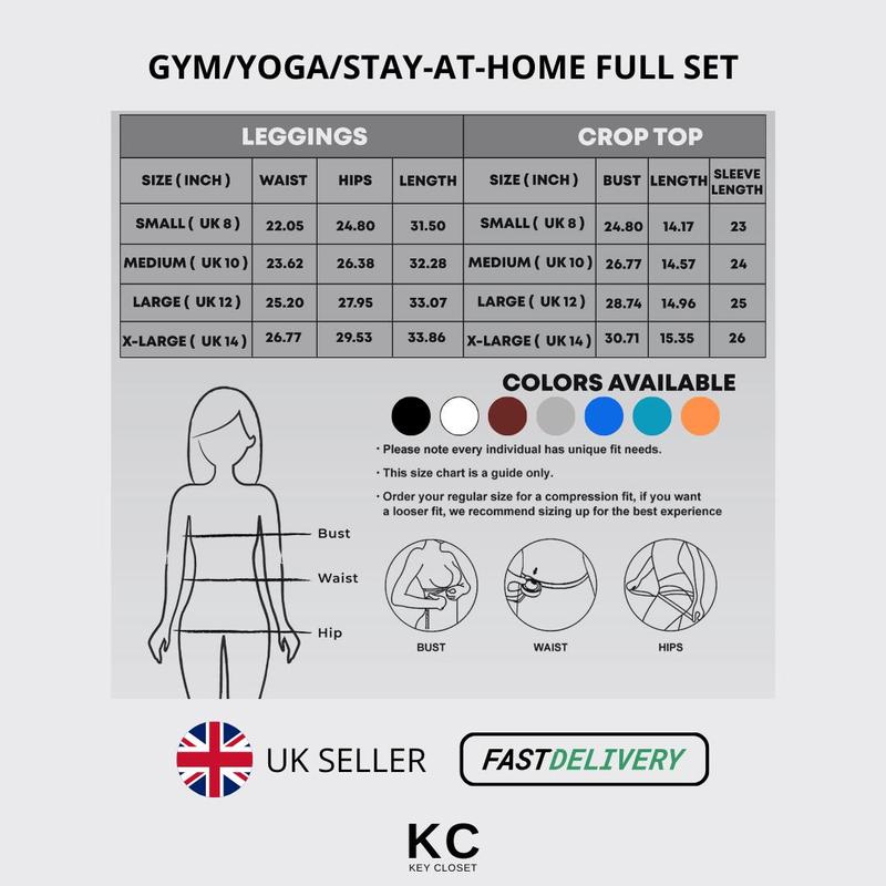Key Closet Ribbed Gym/Yoga/Stay-at-home full set, 7 colours 8