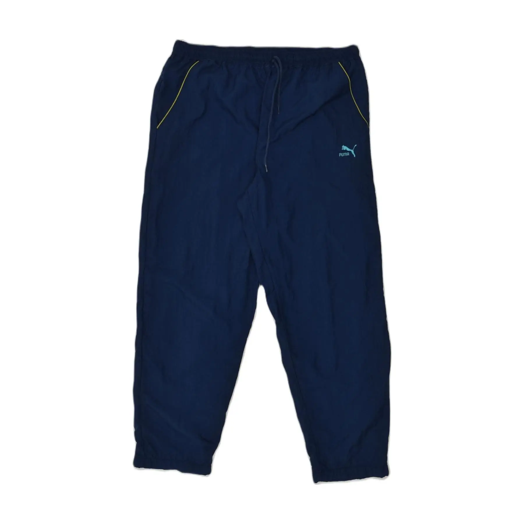 Pre-Owned Vintage PUMA Womens Tracksuit Trousers US 6 Medium Navy Blue Nylon