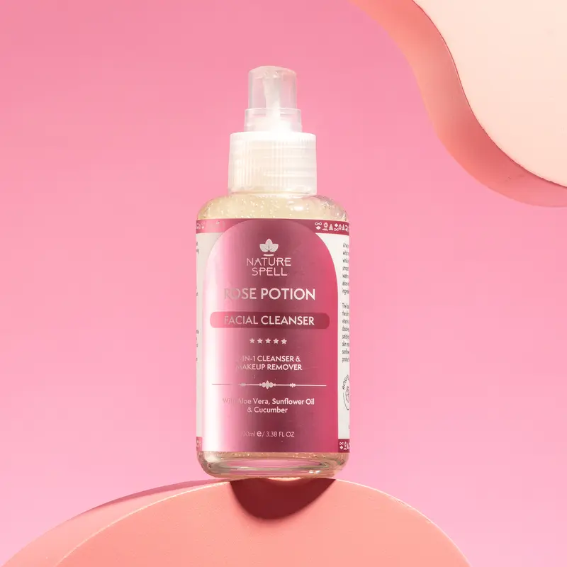 Nature Spell Rose Potion Aloe Vera Cleanser 100ml 4