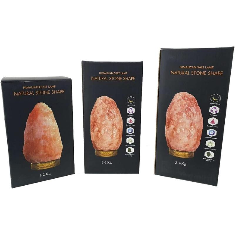 Himalayan Crystal Rock Salt Lamp, 1-2 KG 2-3 KG 3-5 KG Salt Lamps Healing, XMAS Gifts 7