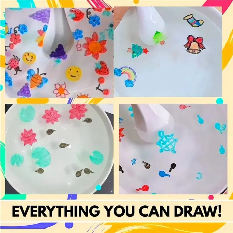 Magical Water Painting Pen Magic Doodle Drawing Pens Multicolor Child Gift DIY UK 7