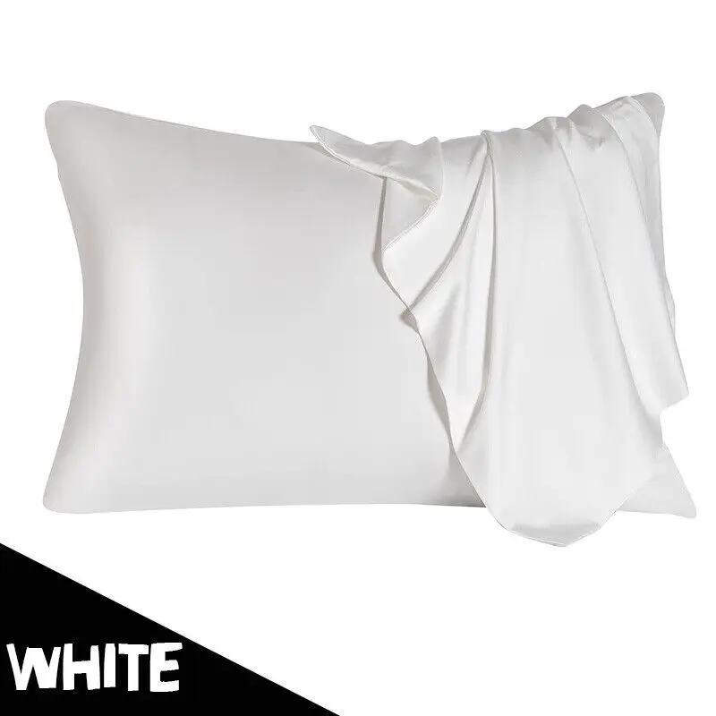 2 Pack Satin Silk Pillowcase For Hair & Skin Pillow Cases Cover Pair 3