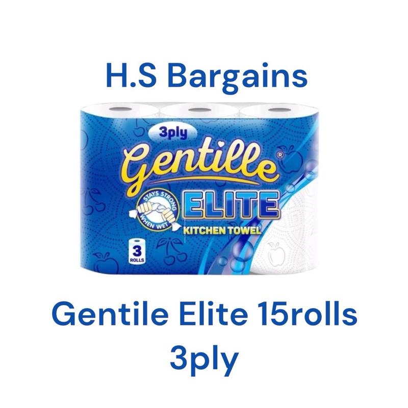 Gentile Elite Kitchen Towel 3ply 15rolls High Quality 0
