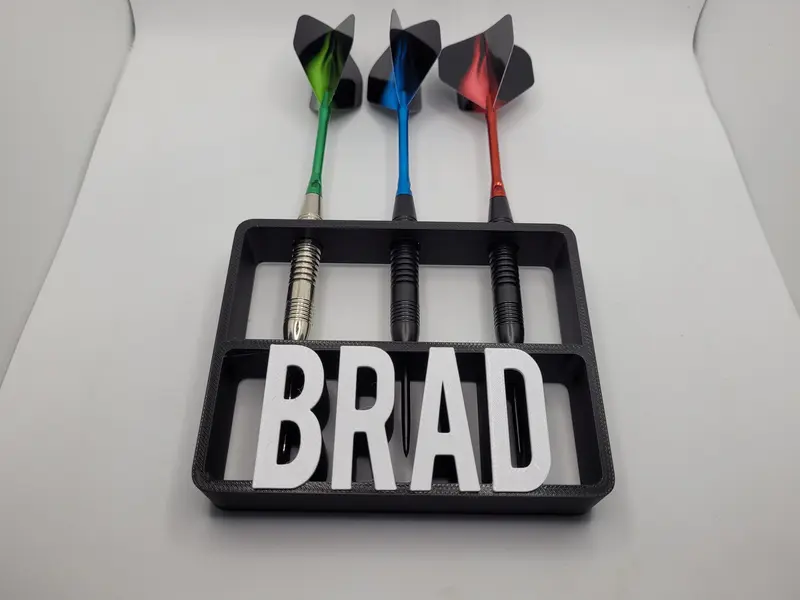 Personalisable Dart Holder | Dart Holder Name | Customizable Dart Gift | Perfect Organiser for Dart Lovers | Games Room Gift | GIft for Him 6