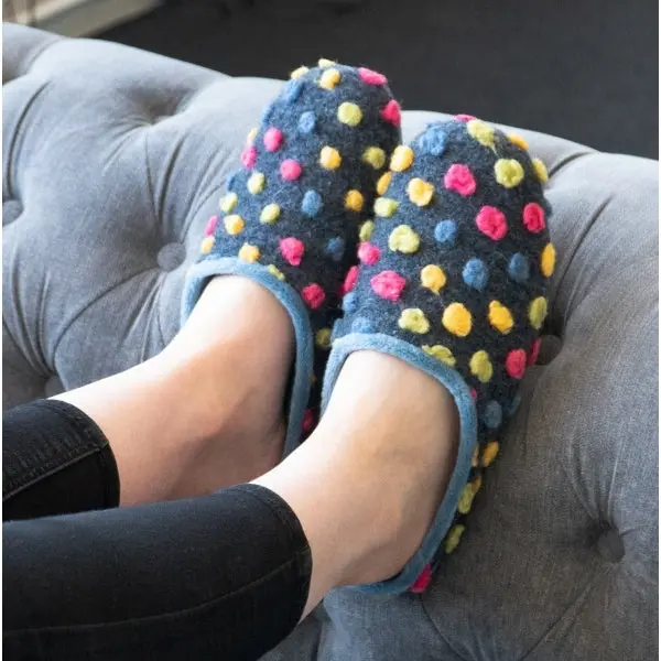 Sleepers AMY Womens Mule Slippers Blue Casual 1