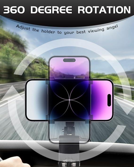 Product Introduction of Car Mobile Phone Holder Car Multifunctional Rotating Car Dashboard Rearview Mirror Navigation Holder 9