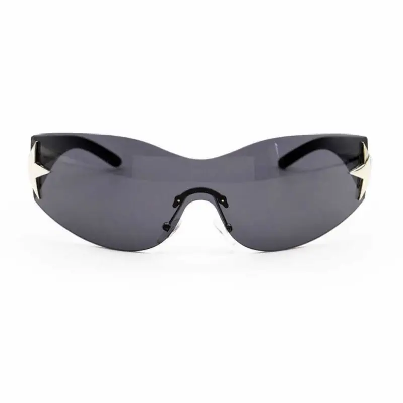 Women's Rimless Star-Shaped Decor Y2K Fashion EyeGlasses for Daily Use