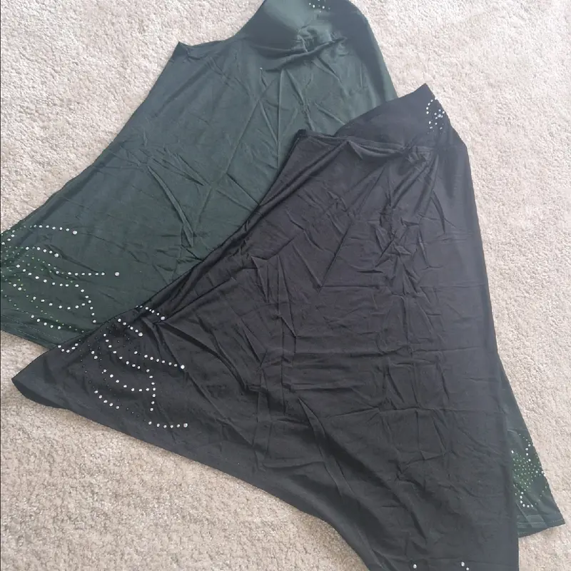 Muslim Girls Women Instant Hijabs Pull On Scarf, Super soft and Stretchy material. Size 3 years to Adult, studs fancy work, durable studs, comfortable, lightweight 4