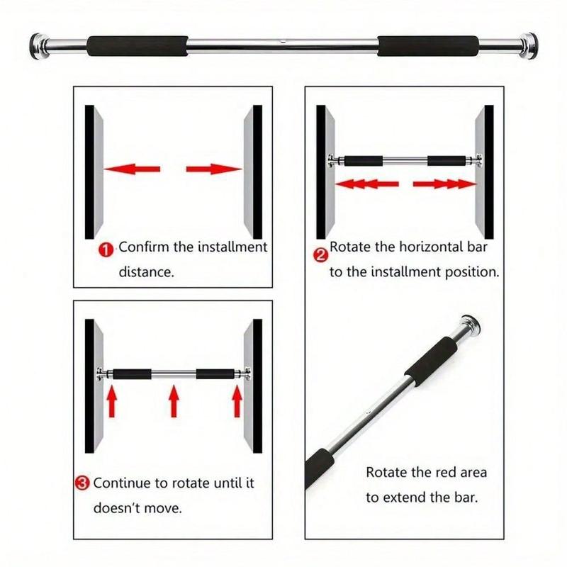 Product Introduction of Pull Up Chin Up Bar Doorway Upper Body Abs Gym Fitness Training Strength 3