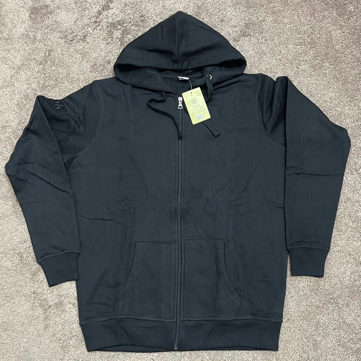 Men's Black Hoodie with Faleece Material - Sweatshirts, Menswear Casual Long Sleeve Plain