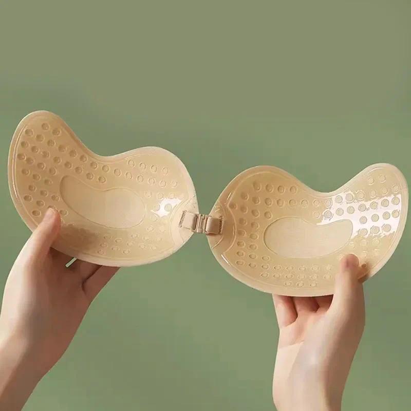 Product Introduction of Invisible Strapless Adhesive Stick Bra Strapless Push Up Bras Women Lingerie Seamless Silicone Nipple Covers Bralette Underwear 8