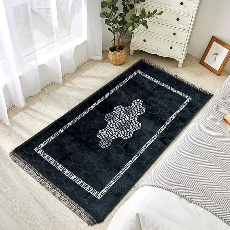 DIAMOND SHAPED GREEKY NON SLIP MACHINE WASHABLE GREEKY DESIGN SOFT 90x190cm 1