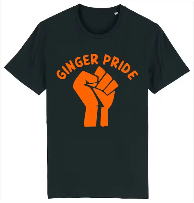 Ginger pride ginger person red head t-shirt Casual Classic Cotton Fabric