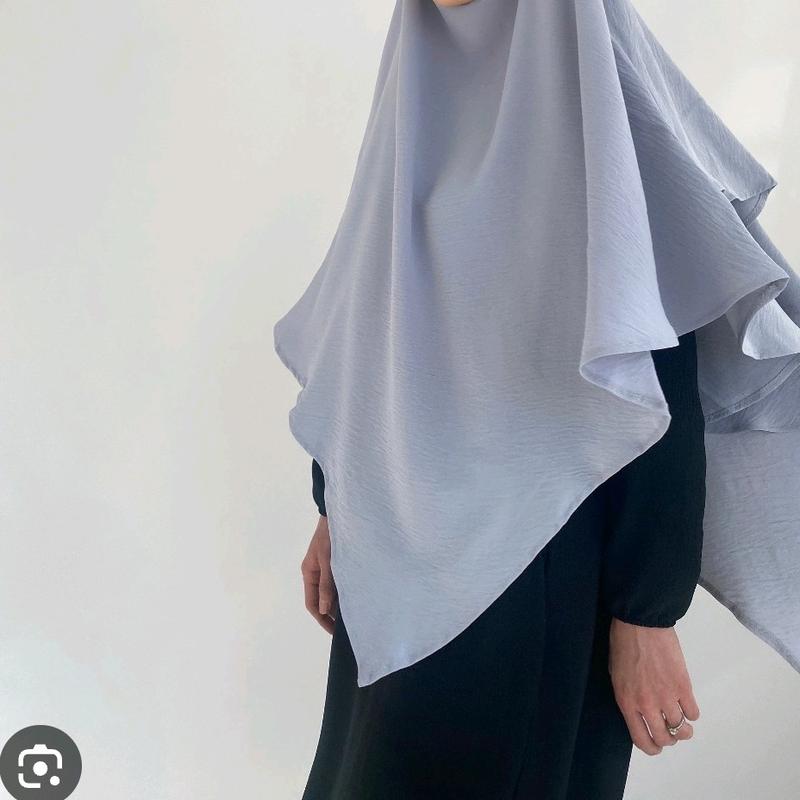 Khimar 2 way tie. Comfy material. Nidda Material 1